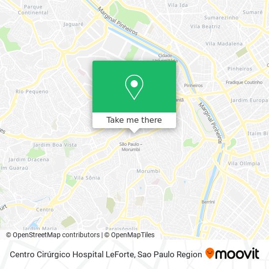 Centro Cirúrgico Hospital LeForte map