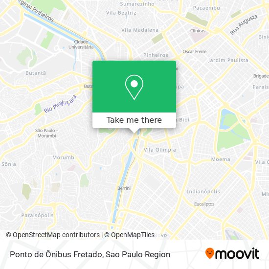 Ponto de Ônibus Fretado map