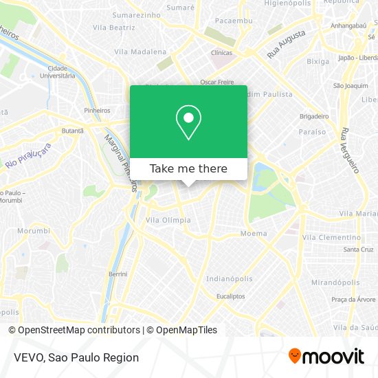 VEVO map