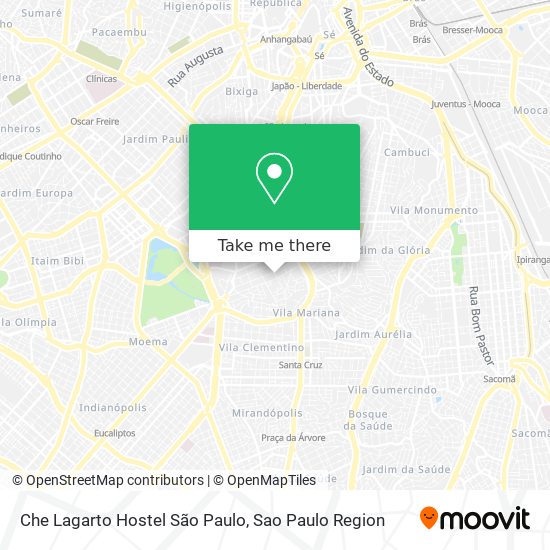 Che Lagarto Hostel São Paulo map