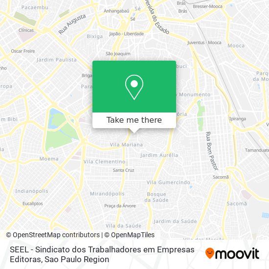 SEEL - Sindicato dos Trabalhadores em Empresas Editoras map