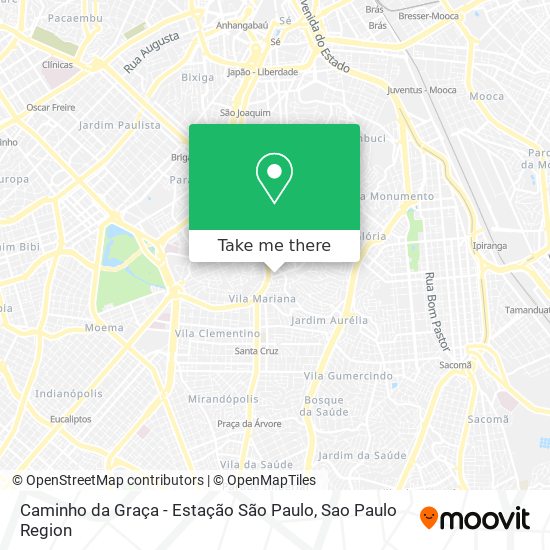 Caminho da Graça - Estação São Paulo map