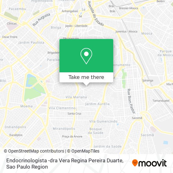 Mapa Endocrinologista -dra Vera Regina Pereira Duarte