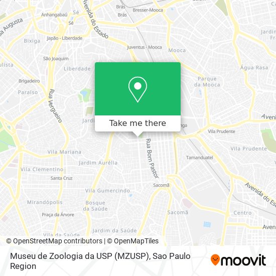 Mapa Museu de Zoologia da USP (MZUSP)