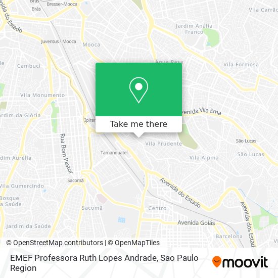 Mapa EMEF Professora Ruth Lopes Andrade