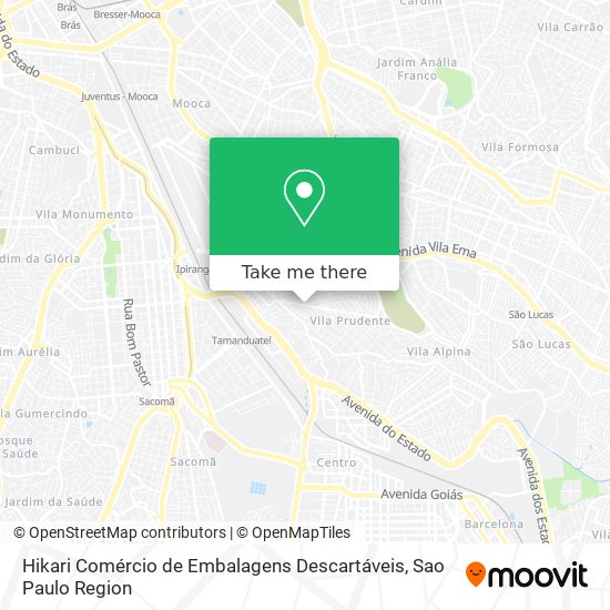 Hikari Comércio de Embalagens Descartáveis map