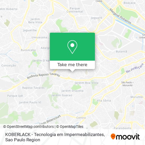 KOBERLACK - Tecnologia em Impermeabilizantes map