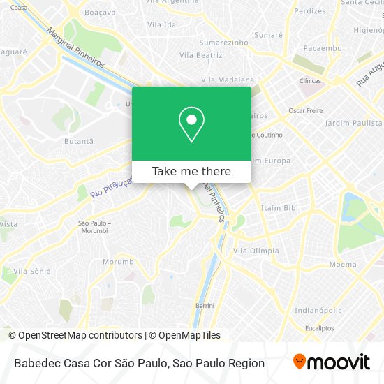 Mapa Babedec Casa Cor São Paulo