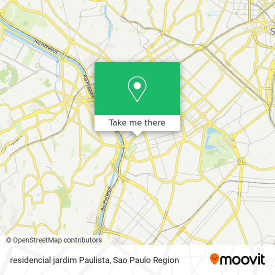 residencial jardim Paulista map