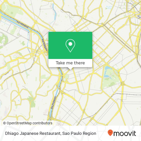 Mapa Dhiago Japanese Restaurant