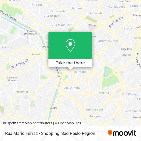 Mapa Rua Mario Ferraz - Shopping