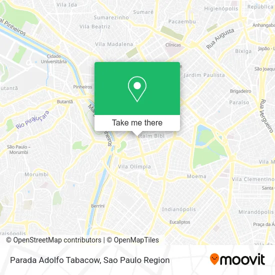 Parada Adolfo Tabacow map