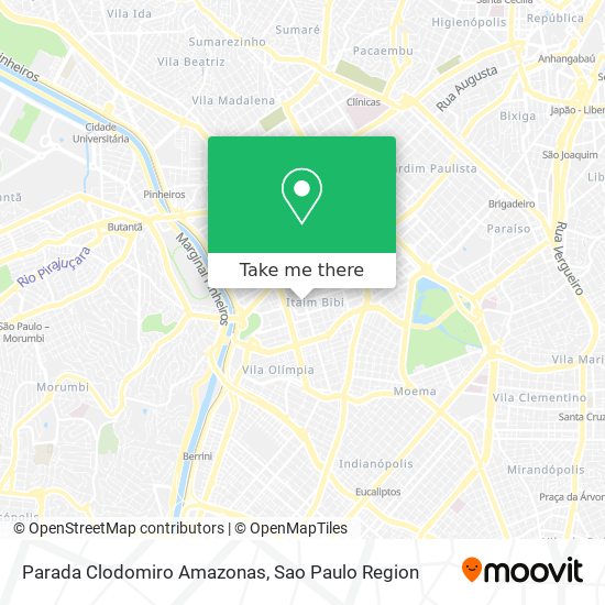 Mapa Parada Clodomiro Amazonas