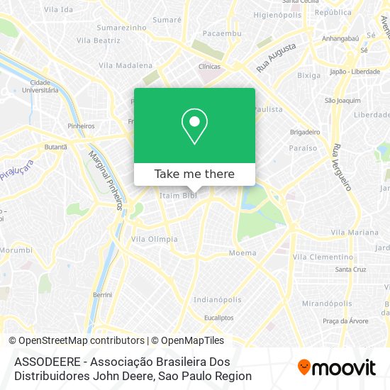 ASSODEERE - Associação Brasileira Dos Distribuidores John Deere map