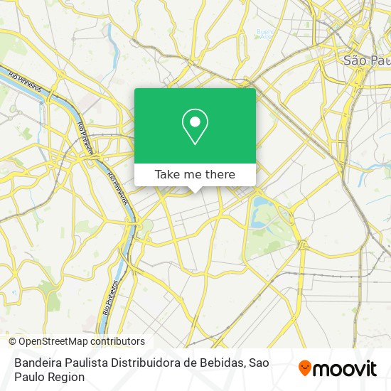 Bandeira Paulista Distribuidora de Bebidas map