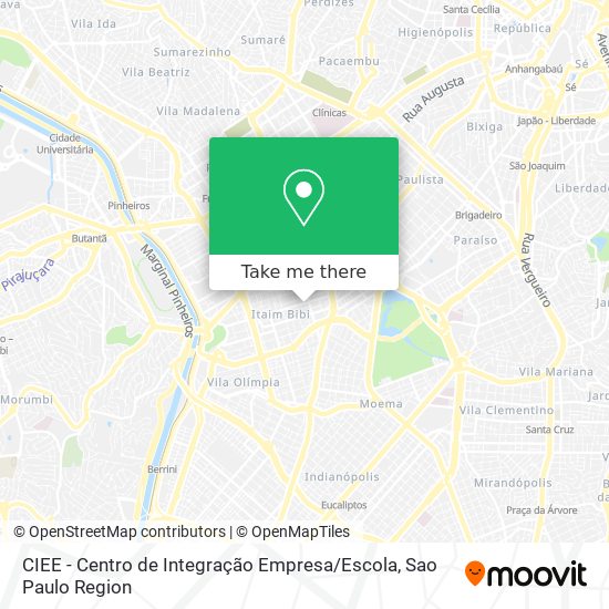 Mapa CIEE - Centro de Integração Empresa / Escola