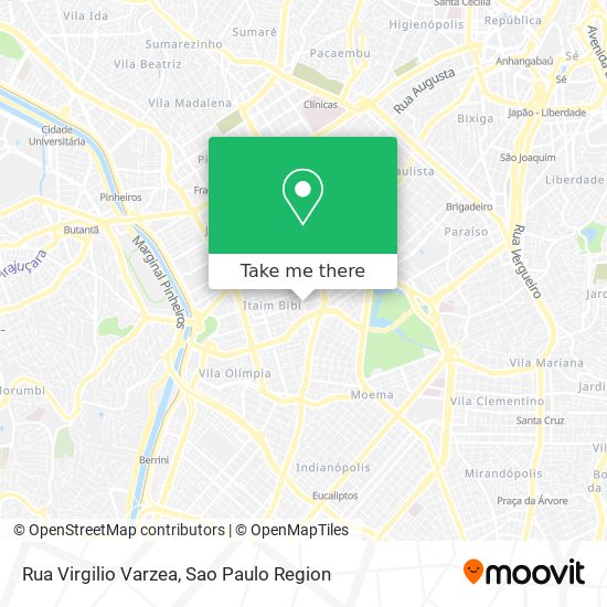 Mapa Rua Virgilio Varzea