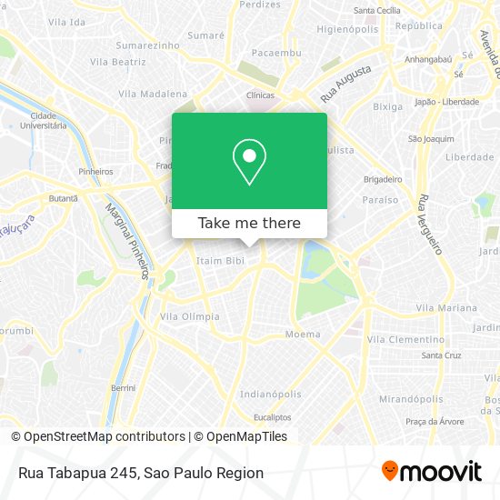 Mapa Rua Tabapua 245