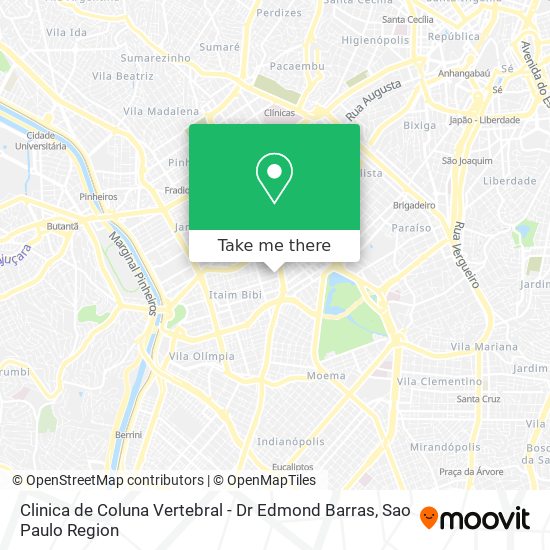 Clinica de Coluna Vertebral - Dr Edmond Barras map