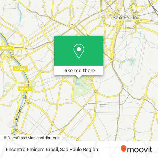 Encontro Eminem Brasil map