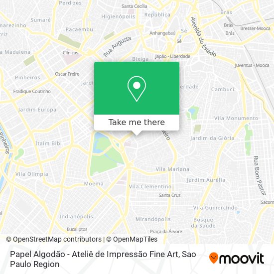 Papel Algodão - Ateliê de Impressão Fine Art map