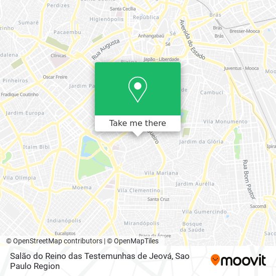 Salão do Reino das Testemunhas de Jeová map