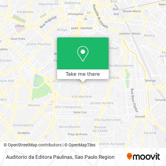 Auditorio da Editora Paulinas map