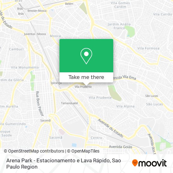 Arena Park - Estacionamento e Lava Rápido map