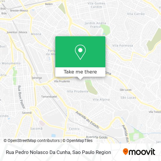 Mapa Rua Pedro Nolasco Da Cunha