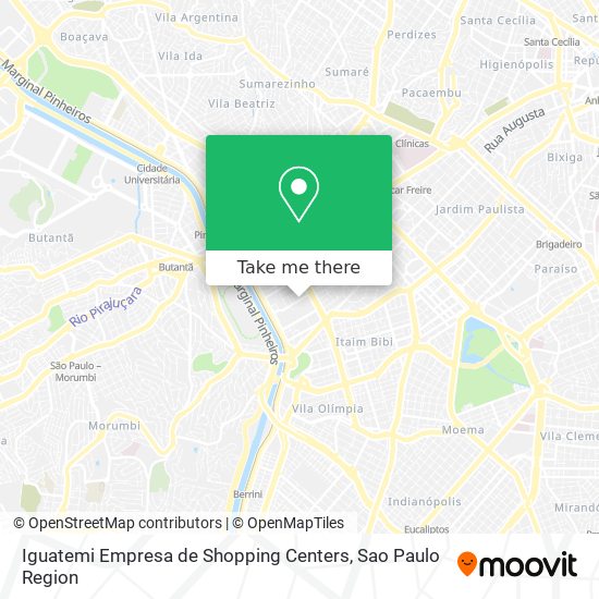 Mapa Iguatemi Empresa de Shopping Centers