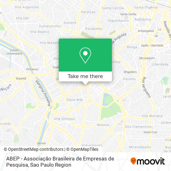 ABEP - Associação Brasileira de Empresas de Pesquisa map