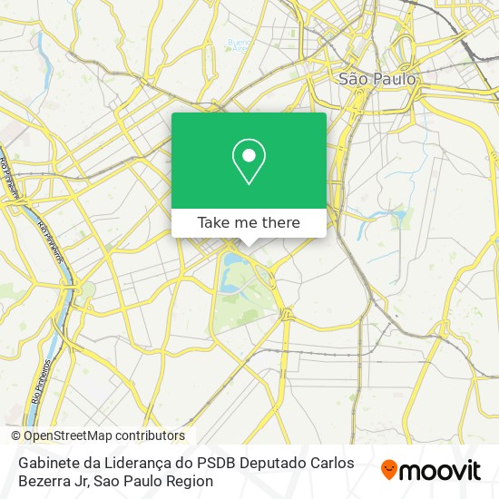Gabinete da Liderança do PSDB Deputado Carlos Bezerra Jr map
