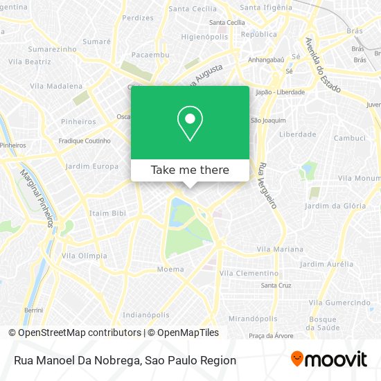 Rua Manoel Da Nobrega map