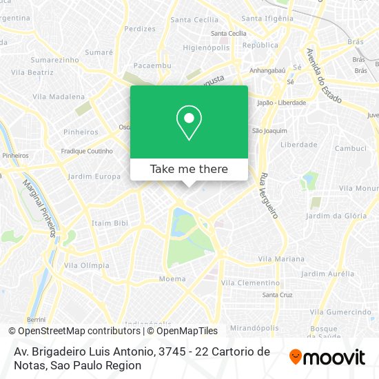 Av. Brigadeiro Luis Antonio, 3745 - 22 Cartorio de Notas map