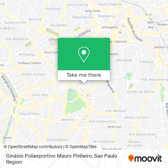 Ginásio Poliesportivo Mauro Pinheiro map