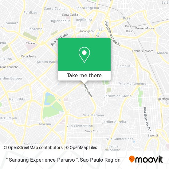 " Sansung Experience-Paraiso " map