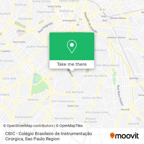 Mapa CBIC - Colégio Brasileiro de Instrumentação Cirúrgica