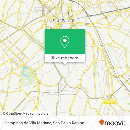 Campinho da Vila Mariana map