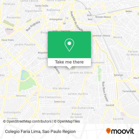 Mapa Colegio Faria Lima