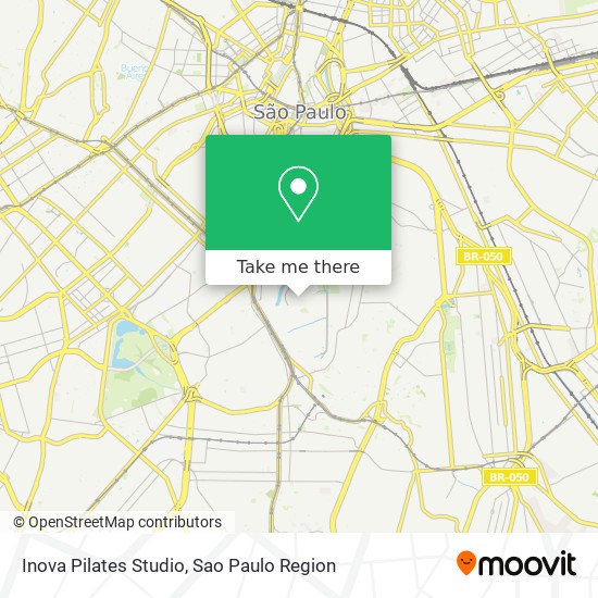 Mapa Inova Pilates Studio