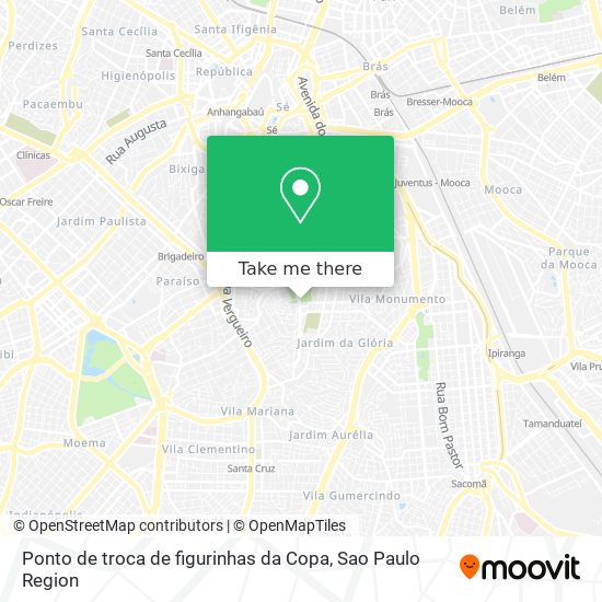 Ponto de troca de figurinhas da Copa map