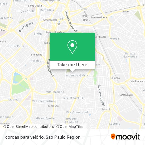 Mapa coroas para velório