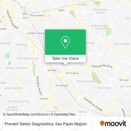 Prevent Senior Diagnóstico map