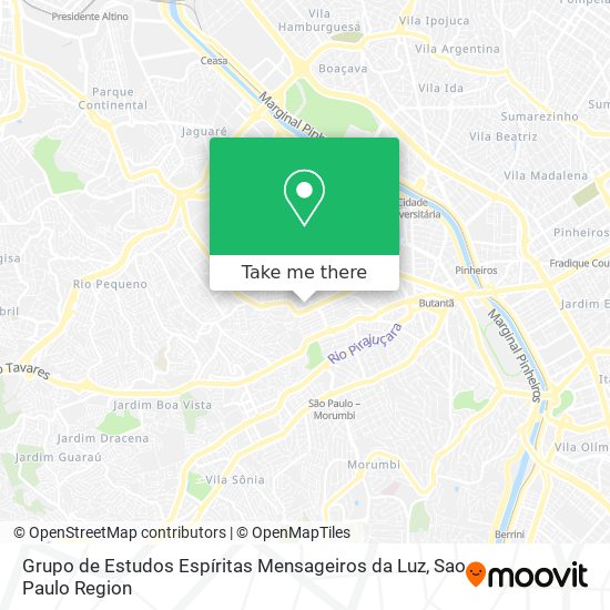 Grupo de Estudos Espíritas Mensageiros da Luz map