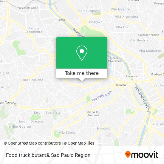 Mapa Food truck butantã