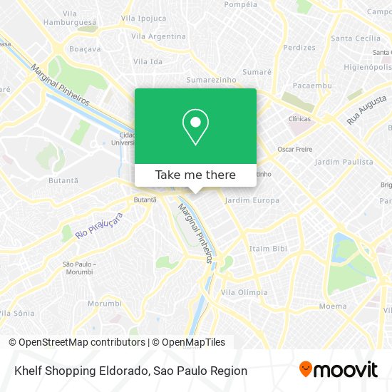 Mapa Khelf Shopping Eldorado