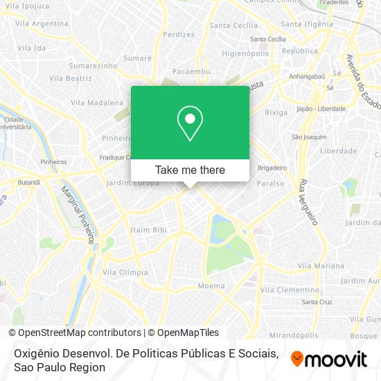 Oxigênio Desenvol. De Politicas Públicas E Sociais map