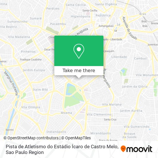 Pista de Atletismo do Estádio Ícaro de Castro Melo map