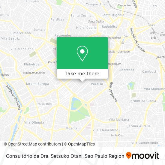 Consultório da Dra. Setsuko Otani map