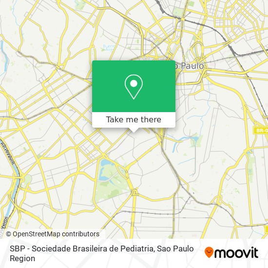 SBP - Sociedade Brasileira de Pediatria map